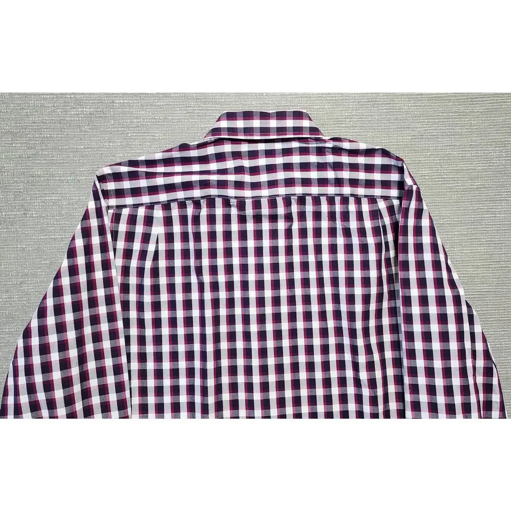Banana Republic Plaid Button Down Shirt Mens L Non Iron‎ Classic Fit